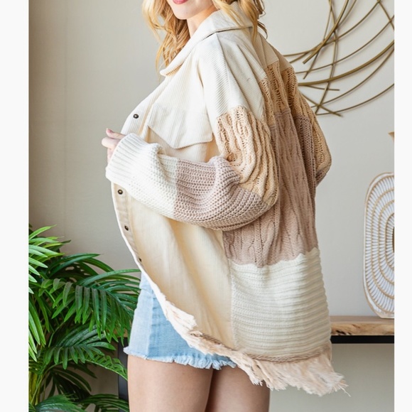 💪Oli and Hali “ Macy “ Oli & Hali Corduroy Sweater Jacket Shirt Relax Fit  SR2 - Picture 7 of 9